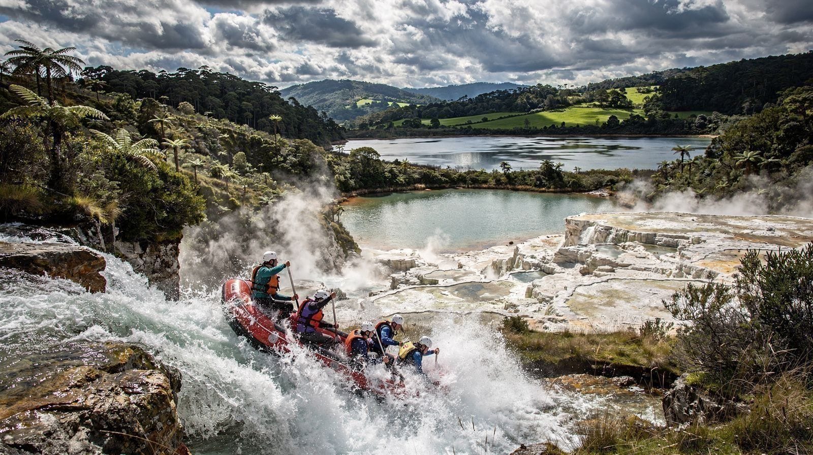 Rafting na rzece Kaituna i wodospad Tutea Falls