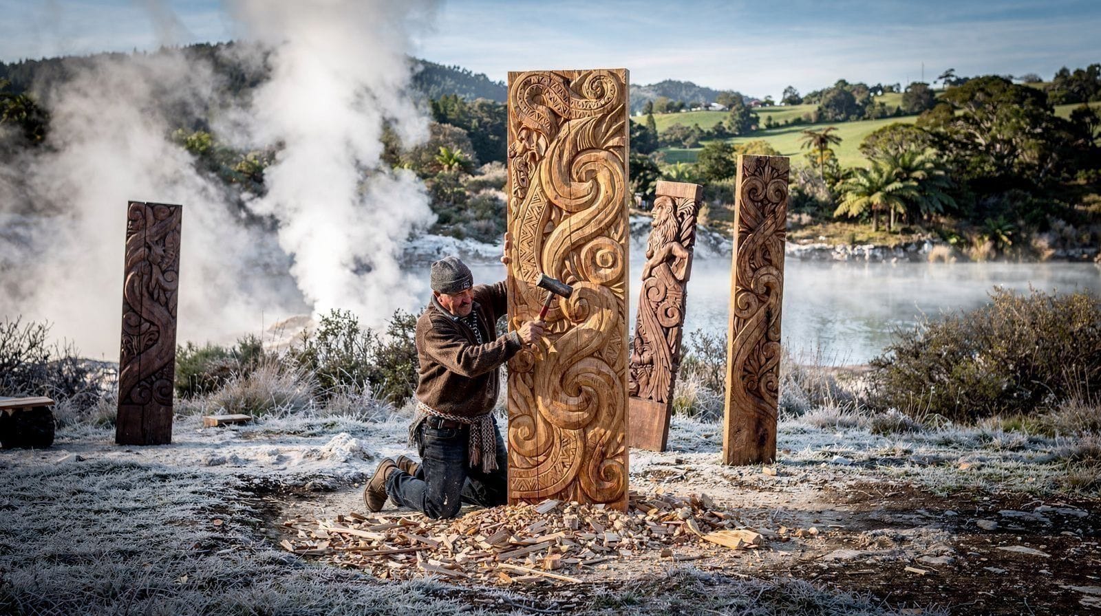 Sztuka i rzemiosło Māori w Rotorua: rzeźbiarstwo, tkactwo i pounamu