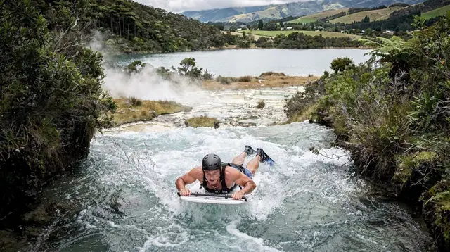 White Water Sledging on the Kaituna River